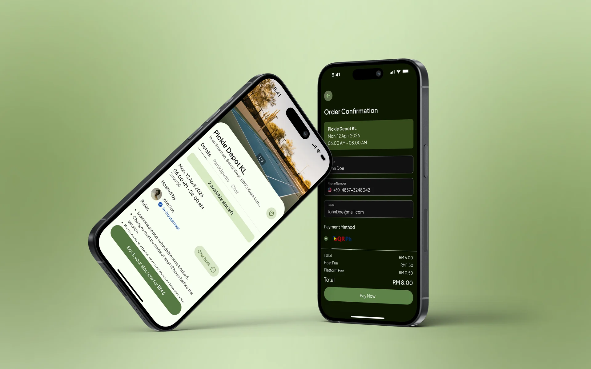 Sports Booking App, Mobile App · Sports